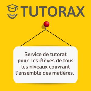 Tutorax Programme De Tutorat Csno