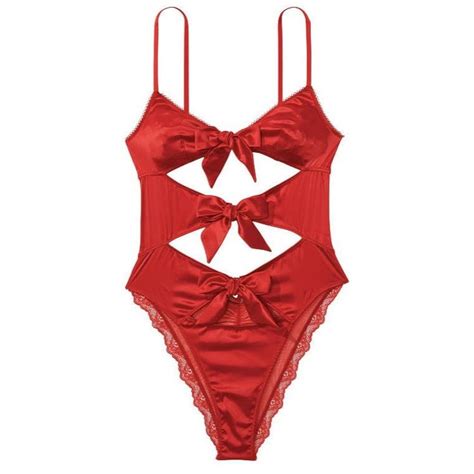Victoria S Secret Lingerie Tied With A Bow Bodysuit Depop