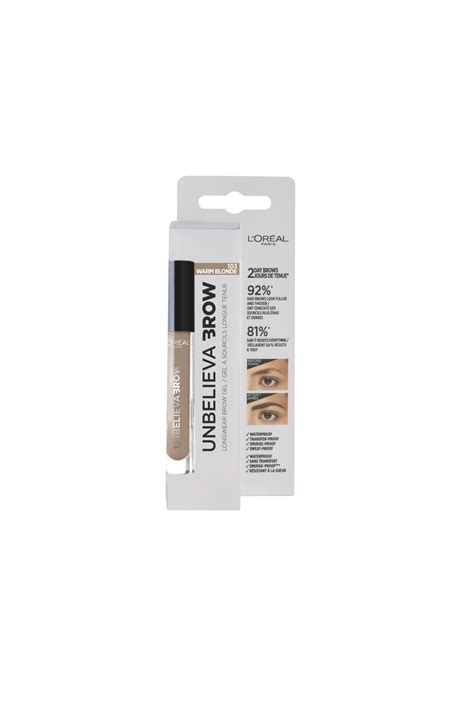 L Oréal Paris Unbelieva Brow Long Lasting Brow Gel Żel do brwi Warm Blonde L OREAL PARIS