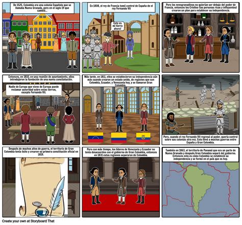 Independencia De Colombia Storyboard By Fionajasper