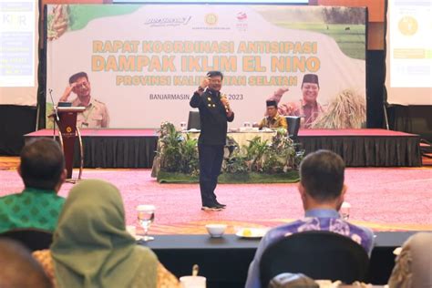 Antisipasi Dampak El Nino Mentan Syl Minta Kalsel Siapkan Hektar