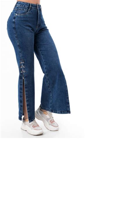 Pantalon Denim Stretch Mujer Goccos