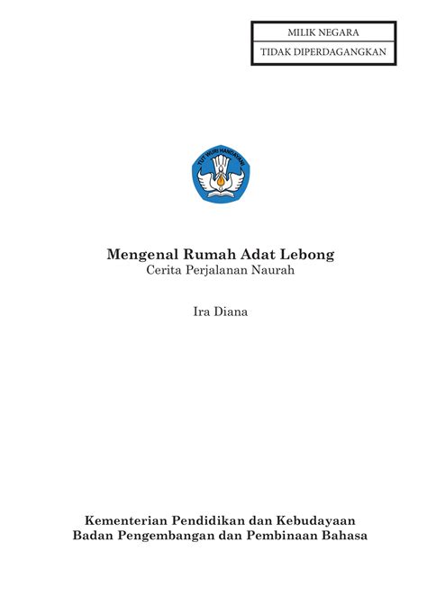 Mengenal Rumah Adat Lebong SD NEGERI 1 TAMANREJO Kaca 3 PDF