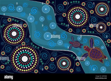 Aboriginal Dreamtime Artwork Stock Vector Images Alamy