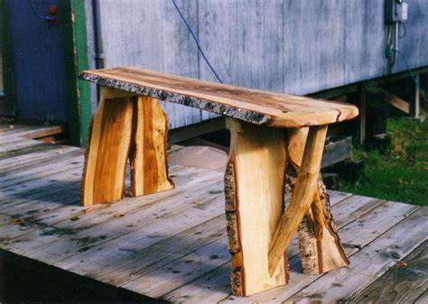 Rustic outdoor furniture, Wood slab table, Wood slab