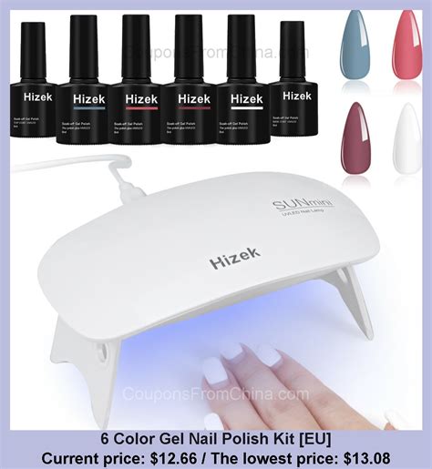 6 Color Gel Nail Polish Kit [eu] For 12 66 Usd Without Coupon Best Price In History 13 08