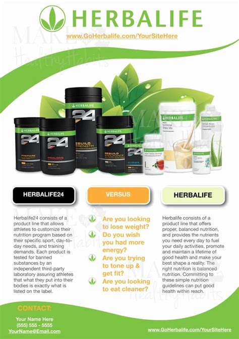 Herbalife Flyer Sample