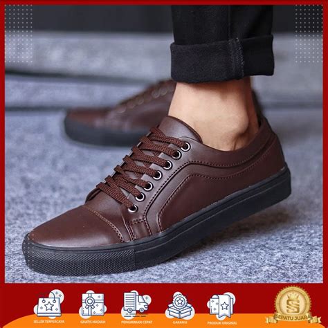 Jual SPJ X BOAS Sepatu Loafers Formal Pria Kulit Premium Kerja Kantor