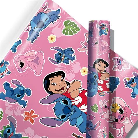 Amazon Hanrace Lilo Stitch Wrapping Paper Stitch Gift Wrap Bulk