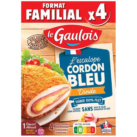 Le Gaulois Escalopes Cordon Bleu De Dinde Pi Ces G Pas Cher