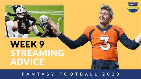 Fantasy Football Lineup Advice Week 9 Injuries And Streaming Options