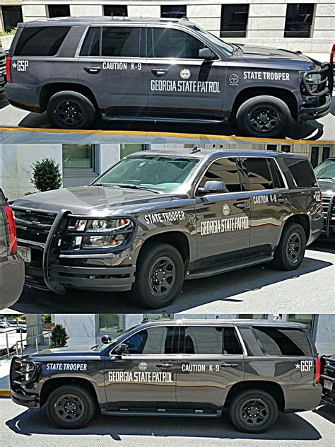 Georgia State Patrol State Trooper K 9 Unit Chevy Tahoe Slicktop Police Cars Police Truck