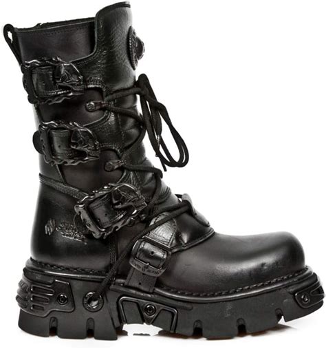 Amazon New Rock Nr M S Black Boots Metallic Oxido