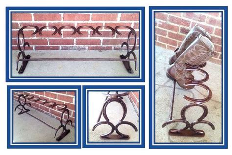 Horseshoe Boot Rack 3 Pair Etsy Horseshoe Boot Rack Horseshoe