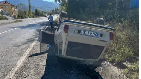 Takla Atan Otomobilden Burnu Bile Kanamadan Kt Zonguldak Pusula