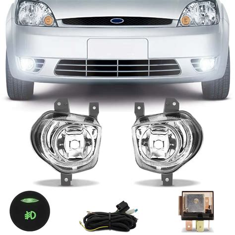 Kit Farol Milha Fiesta Hatch Sedan 2003 2004 2005 2006 2007 Auxiliar