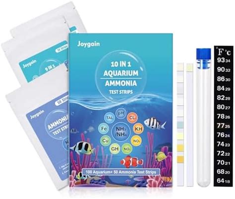 Amazon Joygain 10 In 1 Ammonia Test Kit For Aquarium 150pcs