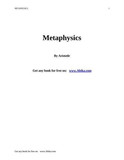 (PDF) [ Philosophy] Ancient Greek Metaphysics Aristotle - DOKUMEN.TIPS