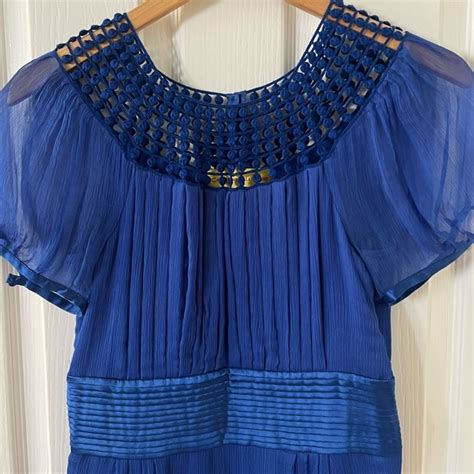 Catherine Malandrino Dresses Catherine Malandrino Blue Silk