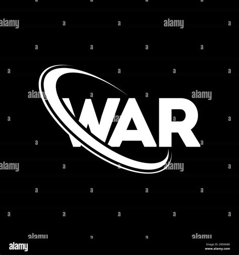 WAR logo. WAR letter. WAR letter logo design. Initials WAR logo linked with circle and uppercase ...