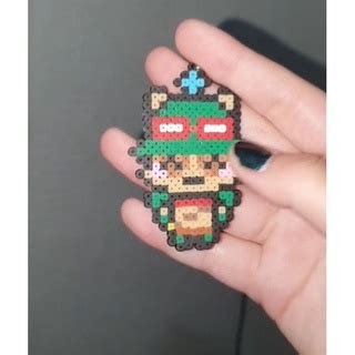 Chaveiro Teemo League Of Legends Lol Perler Beads Hama Beads Shopee