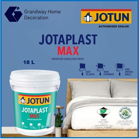 18L JOTUN Jotaplast Max Economy Emulsion Paint Interior Wall