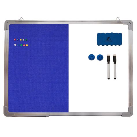 Whiteboard Felt Board Half Half Navy Penguin