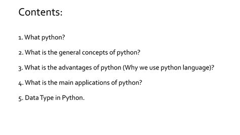 Introduction To Python Lecture Ppt