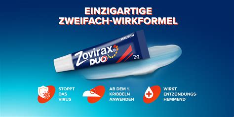 Zovirax Duo Creme Bei Lippenherpes Aciclovir Hydrocortison