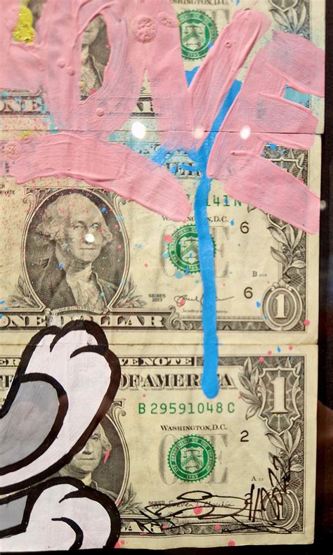 Bugs Bunny Dollar Bills By Fat 2022 Painting Artsper 1740933