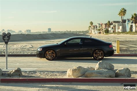 Bold Audi RS5 Coupe Featuring Dark Brown Rotiform Custom Wheels — CARiD ...