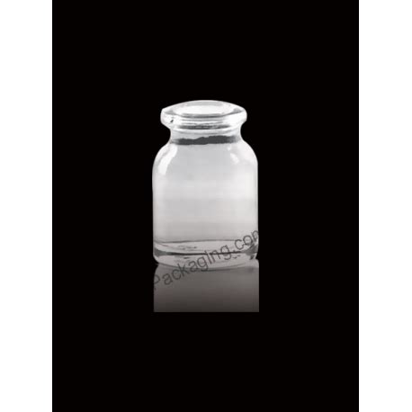 Clear Moulded Injection Vials For Antibiotics Glass Bottle Ring Finish