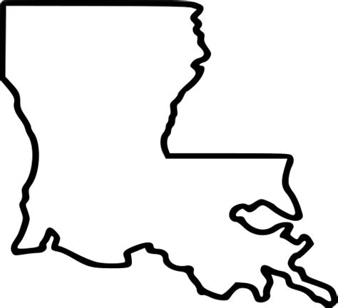 Louisiana State Outline Clipart Png Download Full Size Clipart