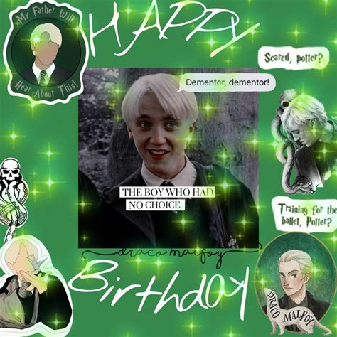 Draco Malfoy Draco Happy Birthday Harry Potter Happy Birthday