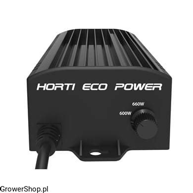 ZASILACZ ELEKTRONICZNY DO HPS i MH HORTI ECO POWER Z REGULACJĄ 600W