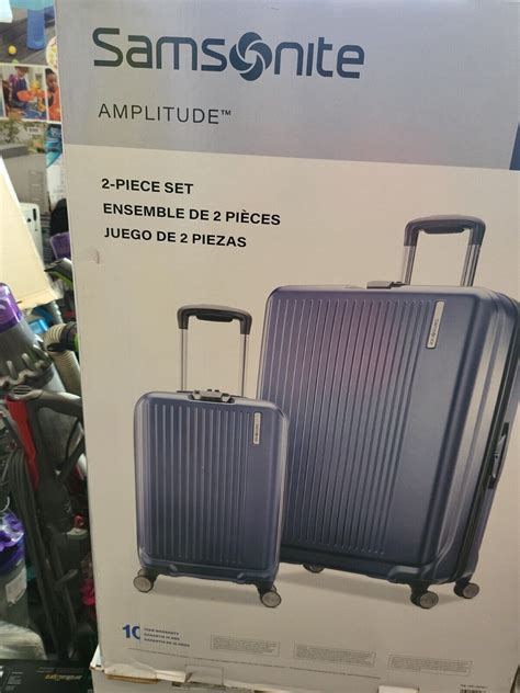 Samsonite Amplitude Piece Hardside Set Blue Ebay