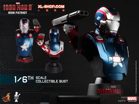 Hot Toys HTB Iron Man Th Scale Collectible Bust Series Deluxe Set