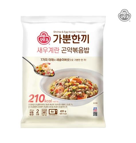 오뚜기 오뚜기 가뿐한끼 새우계란 곤약볶음밥 400g 3개 티몬