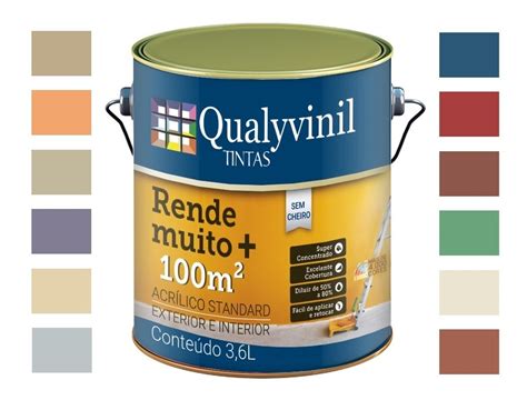 Tinta Para Parede Fosca Rende Muito Qualyvinil L M Ximacor