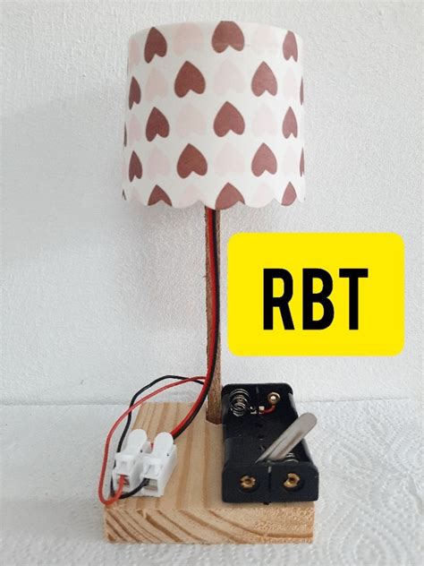 Rbt Projek Rbt Kssr Kssm Lampu Meja Tidur Mini Diy Table Led Lamp