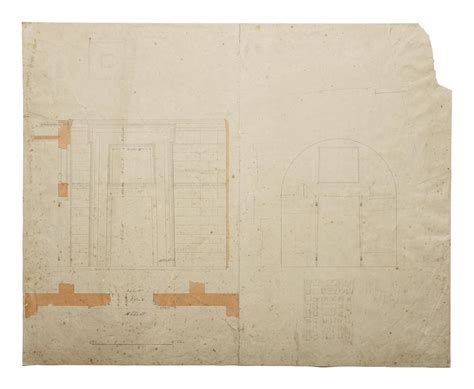 Thorvaldsens Museum Ground Plan And Elevation For The Portal To The