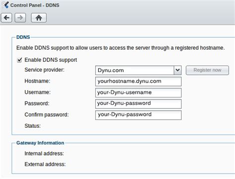 Synology NAS | Free Dynamic DNS Service | Dynu