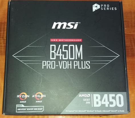 Обзор от покупателя на Материнская плата MSI B450M PRO-VDH PLUS (AM4 ...
