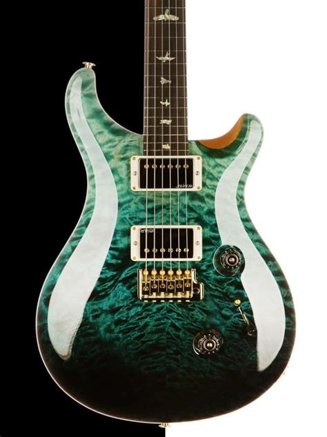 Prs Custom 24 Msl Limited Wood Library Artist Package Teal Fade