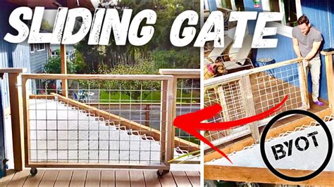 How To Make A Sliding Wood Gate