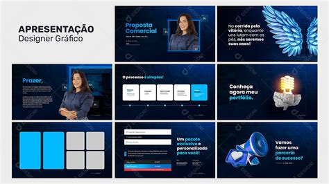 Apresentação Comercial Designer Gráfico PSD Editável download Designi