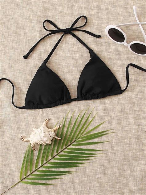 A8A205 GÓRA OD BIKINI BLACK SHEIN XL 13489528789 oficjalne archiwum