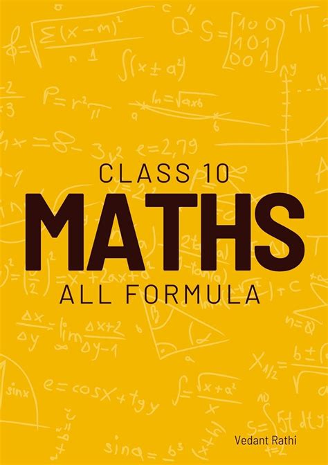 Class 10 Maths All Formulas EBook Rathi Vedant Amazon In Kindle Store