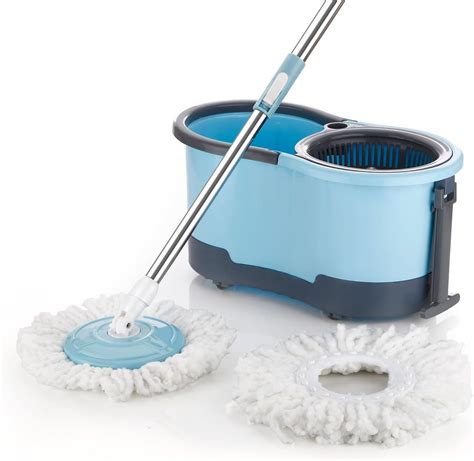 Spotzero By Milton Prime Stainless Steel Wringer Spin Mop With Big