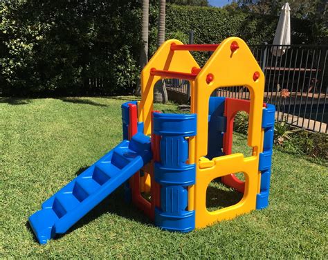 Kids Outdoor Play Gym Activity Climber With One Stepslide Pick Up Vic